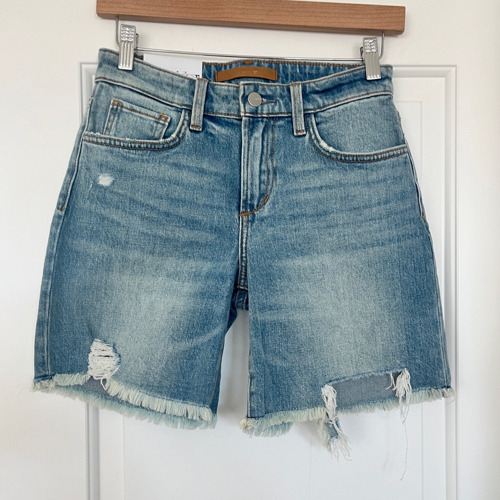 NWT Joe’s Jeans Lara Distressed Denim Bermuda Shorts
